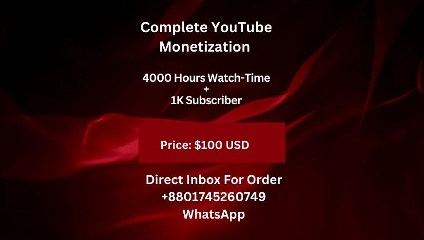 Complete YouTube Channel Monetization