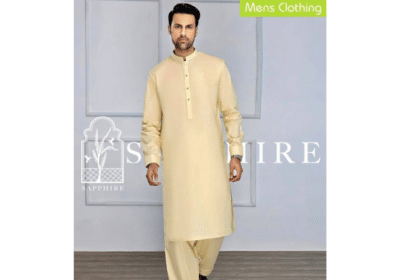Sapphire Cotton Dress For Men in Pakistan
