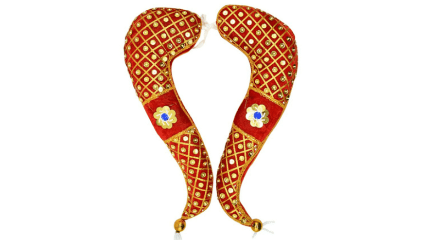 Varalakshmi Red Vagamalai Shoulder Decoration | Pujanpujari.com