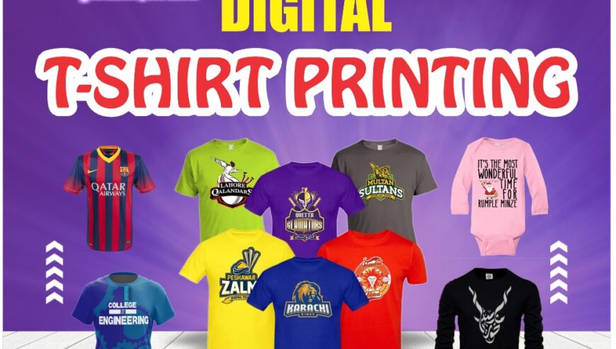 Customized T-Shirt Printing in Lahore Pakistan | PRINTX