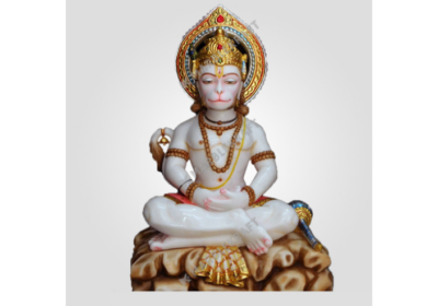 Buy Marble Hanuman Statue Online | Marble Kraft
