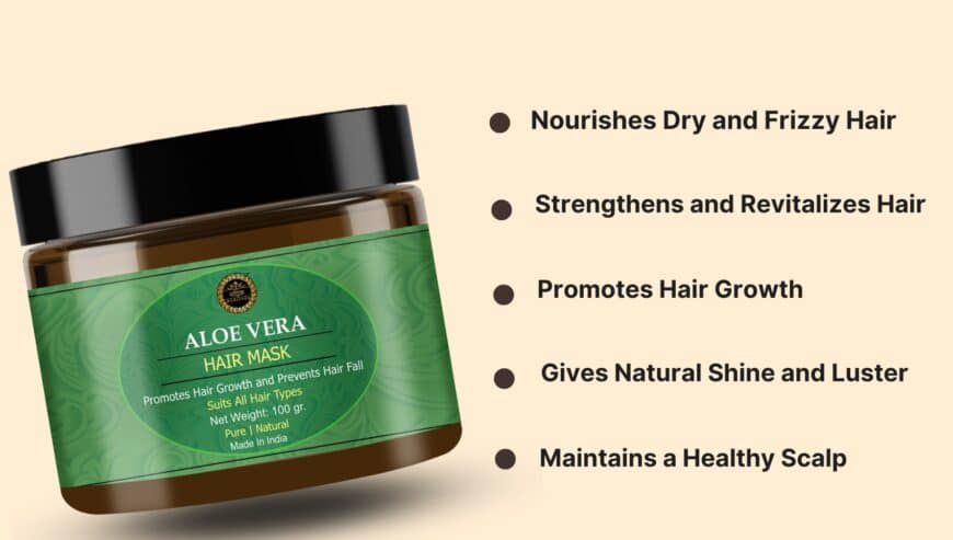 Buy Natural Aloe Vera Hair Mask For Dry and Frizzy Hair | Advik Ayurveda