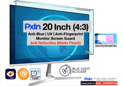 20 Inch (4:3) Anti-Blue | Anti-Glare | Monitor Screen Guard | Pxin.in
