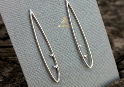 925 Sterling Silver Long Earrings | Nuzzrii