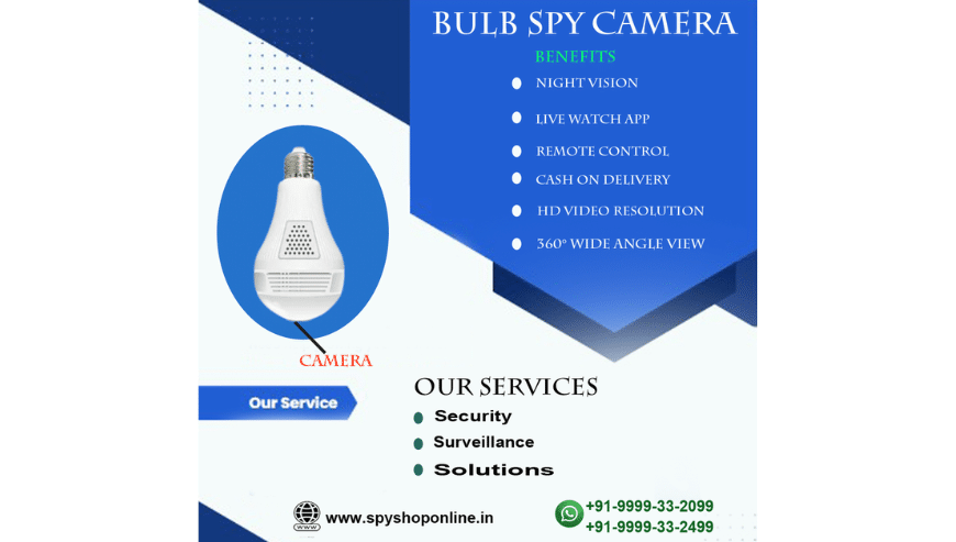 Best Bulb Spy Camera Shop Near Me | SpyShopOnline.in