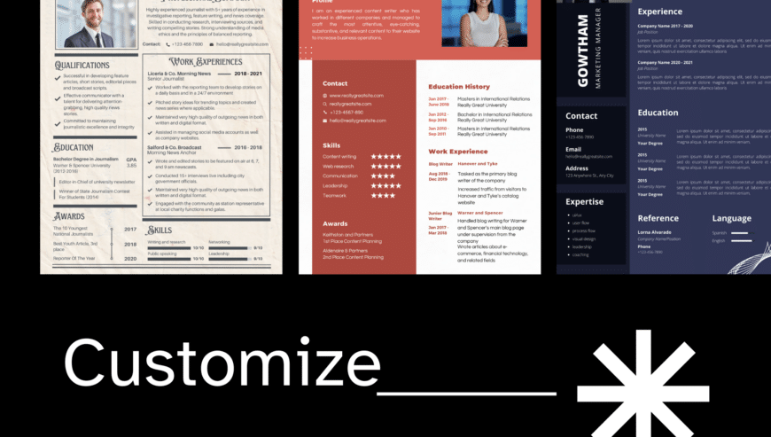 Resume / CV Eye-Catching Designing Services | Etsy