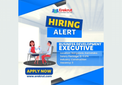 Business Development Executives Job in Bangalore | Druid Consultancy (Erekrut)