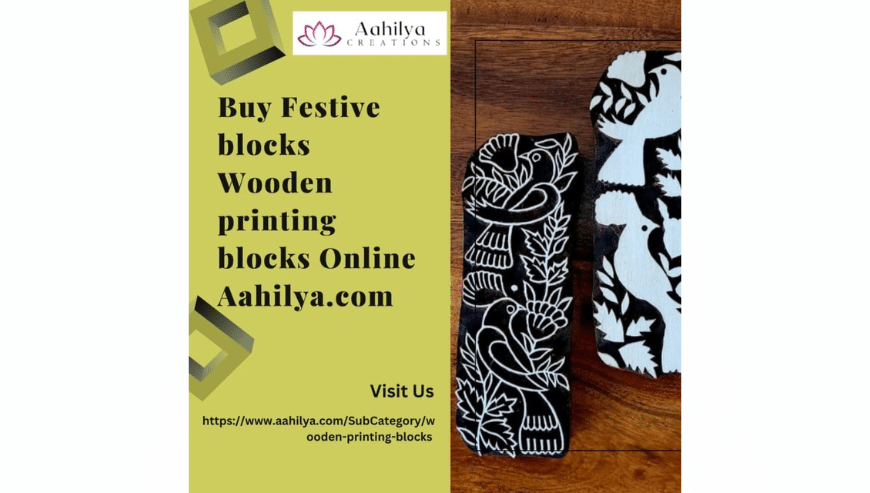 Buy Festive Blocks Wooden Printing Blocks Online | Aahilya.com