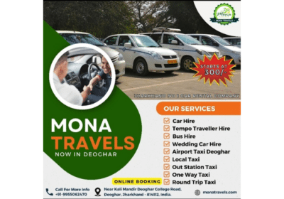 Car Rental Service Provider in Deoghar Jharkhand | Mona Travels