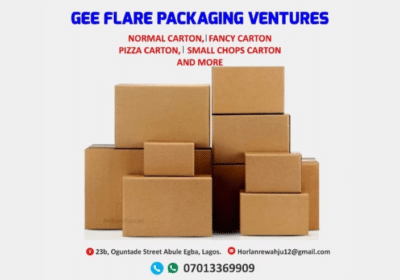 Carton Packaging Services in Lagos Nigeria | GEE FLARE Packaging Venture