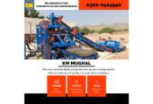 Concrete Block Machine Model P3 Pakistan | KM Mughal