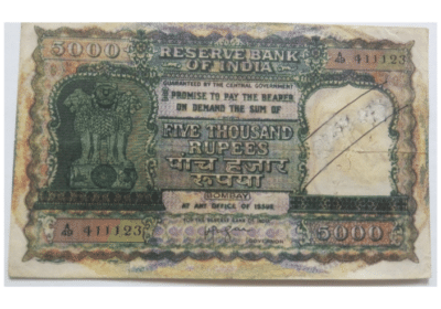 Demonetized-5000-Rupees-Note-of-India-Government