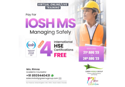 Join IOSH MS Certified Course in Tamil Nadu | Green World Group