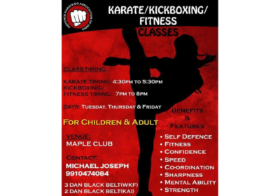 Karate / Kickboxing / Taekwondo Classes in Gurgaon