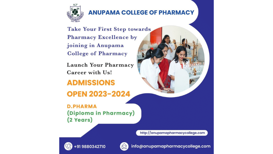Leading D Pharmacy College in Mahalakshmipuram | Anupama College of Pharmacy (ACP)