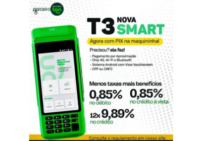 Maquininha-De-Cartao-Ton-T3-Smart-com-2-BateriasQrcode-e-Touch-Screen