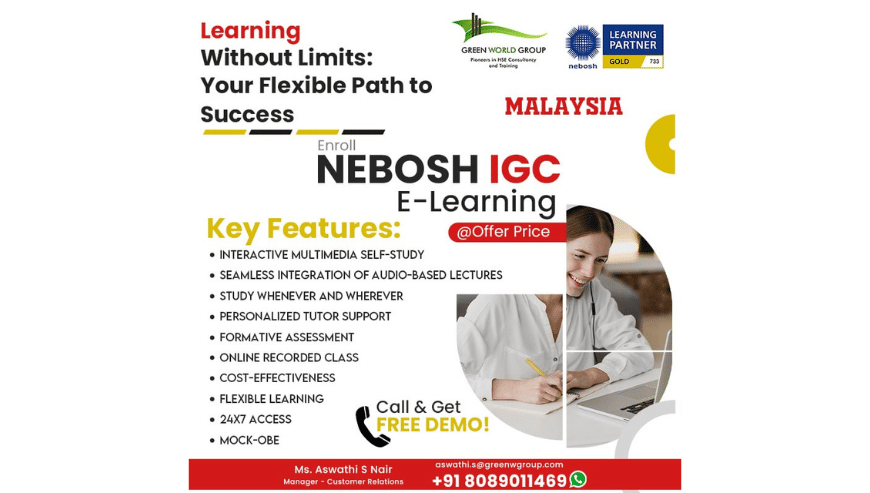 NEBOSH IGC E-Learning in Malaysia | Green World Group