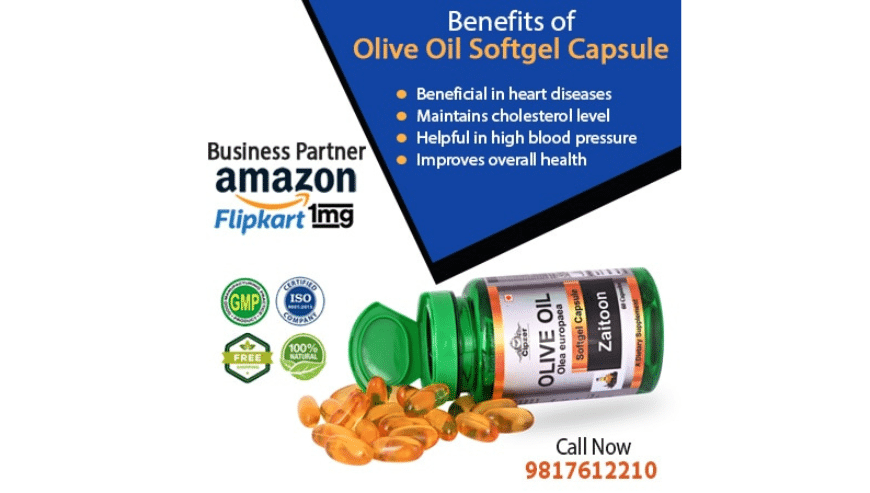 Olive Oil Softgel Capsules For Weight Loss and Diabetes | Cipzer
