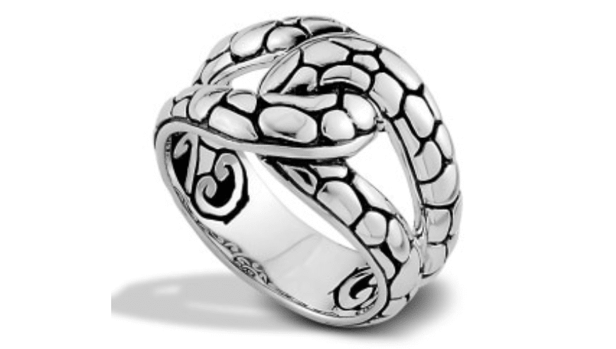 Samuel B Sterling Silver Pebble Knot Silver Ring Size 7 | Jim Kryshak Jewelers