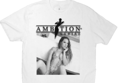 White T-Shirt For Women with Print | Ambition Ladiez