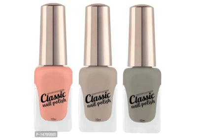 Ultra Lasting Glow Shine Nail Polish For Women’s (Pack of 3 Shades)