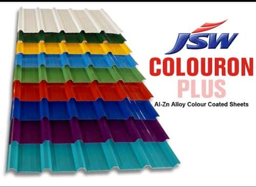 JSW Colouron + Colour Coated Roofing Sheets | Shree Sivabalaaji Steels