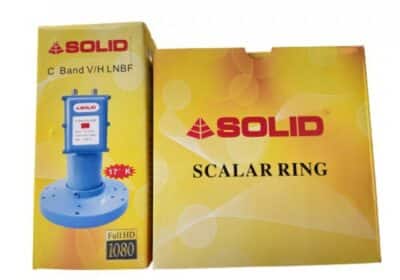 Solid C-Band Dual Pol LNB – 1 Port For Horizontal Signals and 1 Port For Vertical Signals