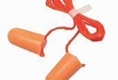 3M 1110 | Ear Plugs Corded | PVC Foam | Disposable Earplugs | Pack of 100 | Sarvam Safety Equipment
