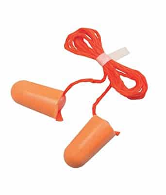 3M 1110 | Ear Plugs Corded | PVC Foam | Disposable Earplugs | Pack of 100 | Sarvam Safety Equipment