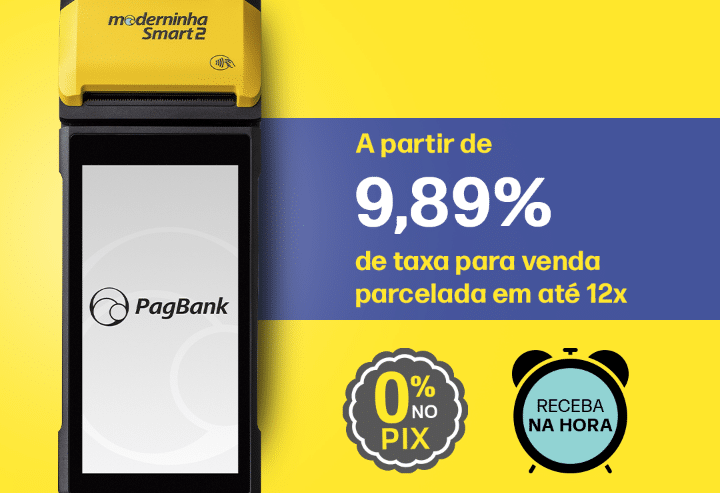 Buy Moderninha Smart 2 Card Machine in São Paulo Brazil | PagBank