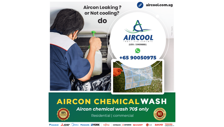 Aircon Chemical Wash Service in Singapore | Air Cool