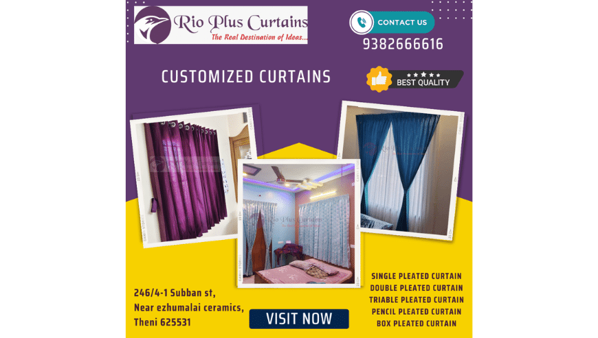 Best Quality Curtains in Theni | Rio Plus Curtains