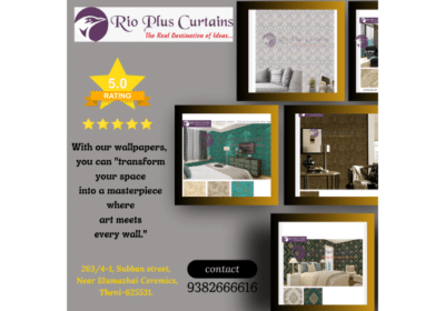 Buy Innovative Wallpapers in Theni | Rio Plus Curtains