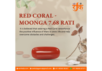 Buy Red Coral Gemstone Online and Increase Your Chance of Success | Ramkalp Gems
