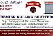 Best Motor Shutter Works in Sankaramanallur Sukkampalayam Udumalaipettai Uthiyur Uthukuli Erumaipatti | Premier Rolling Shutters