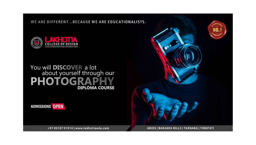 Professional Photography Course in Hyderabad | Lakhotia College Of Design