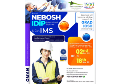 NEBOSH IDIP Course Training in Oman | Green World Group