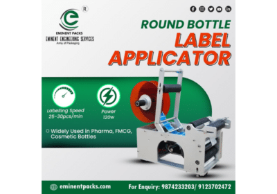 Round Labeling Machine in India – Labelling Made Simple | Eminent Engineering Services