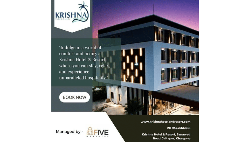 Top 10 Luxury Hotel and Resort in Khargone | Krishna Hotel and Resort