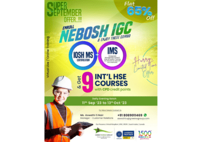 Virtual Live Training Nebosh IGC with 9 Intl Courses | GWG