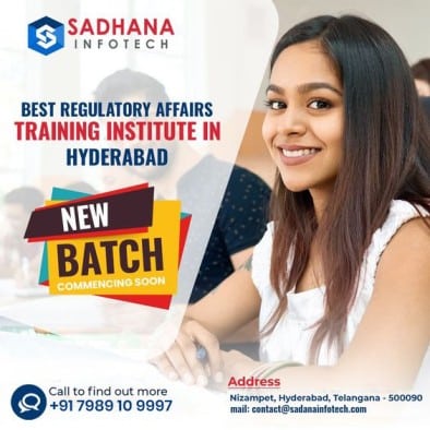 Online Pharma Regulatory Affairs Training Institute in Hyderabad | Sadhana Infotech