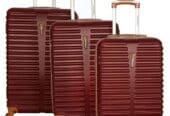 Brown High-Quality Fiberglass Suitcase with ABS | Tara Bag