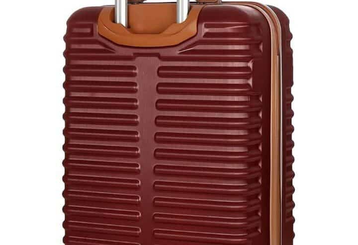 Brown High-Quality Fiberglass Suitcase with ABS | Tara Bag