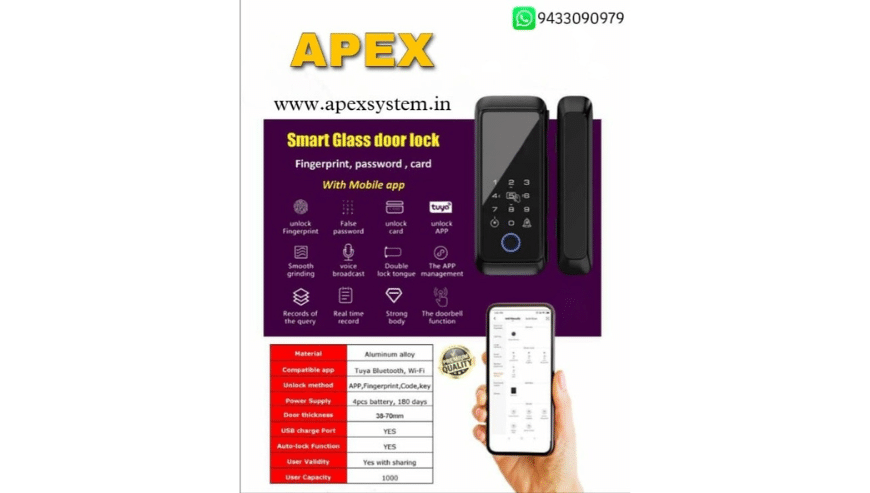 Buy APEX Digital Door Lock Online | Apexsystem.in
