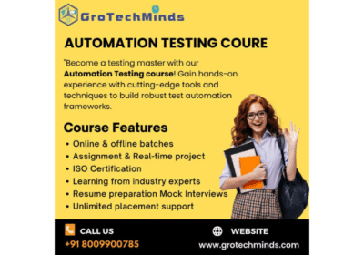 Automation Testing Training in Bangalore | GroTechMinds