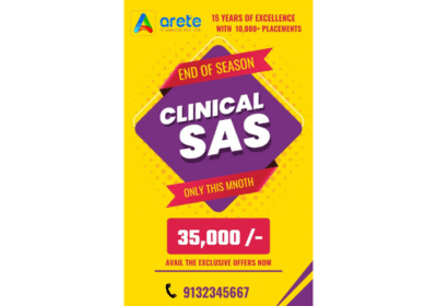 Clinical SAS Training Course and Placement Assistance in Vijayawada | Arete IT Services