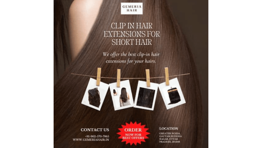Clip in Hair Extensions For Short Hair | Gemeria Hair