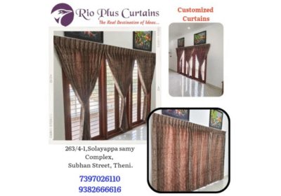 Customized Curtain Collection Shop in Bodi Theni | Rio Plus Curtains