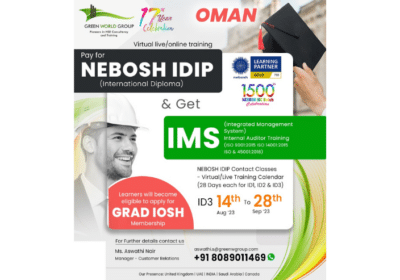 Improve Your Career in Health and Safety with NEBOSH IDIP Training in Oman