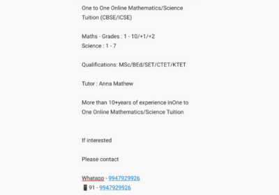 One-to-One-Mathematics-Science-Tuition-CBSEICSE-in-Thiruvananthapuram